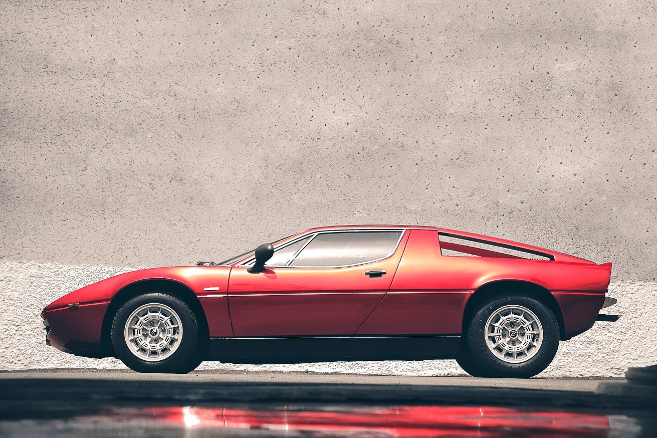 With such a dramatic side elevation profile, the Merak was Maserati's most successful 'junior league' supercar for many years