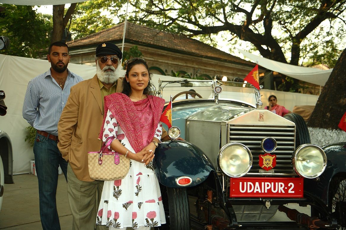 Shriji Arvind Singh Mewar's Udaipur City Palace vintage car classic car collection Shriji Arvind Singh Mewar son Lakshyaraj Singh Mewar daughter Padmaja Kumari